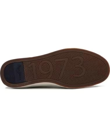SNEAKERS PEPE JEANS PMS300002 DA UOMO IN BIANCO E MARRONE 878BROWN