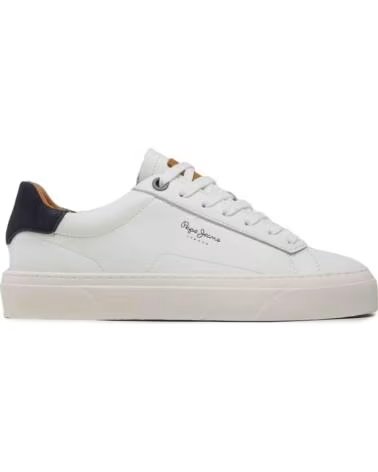 SNEAKERS PEPE JEANS PMS300002 DA UOMO IN BIANCO E MARRONE 878BROWN