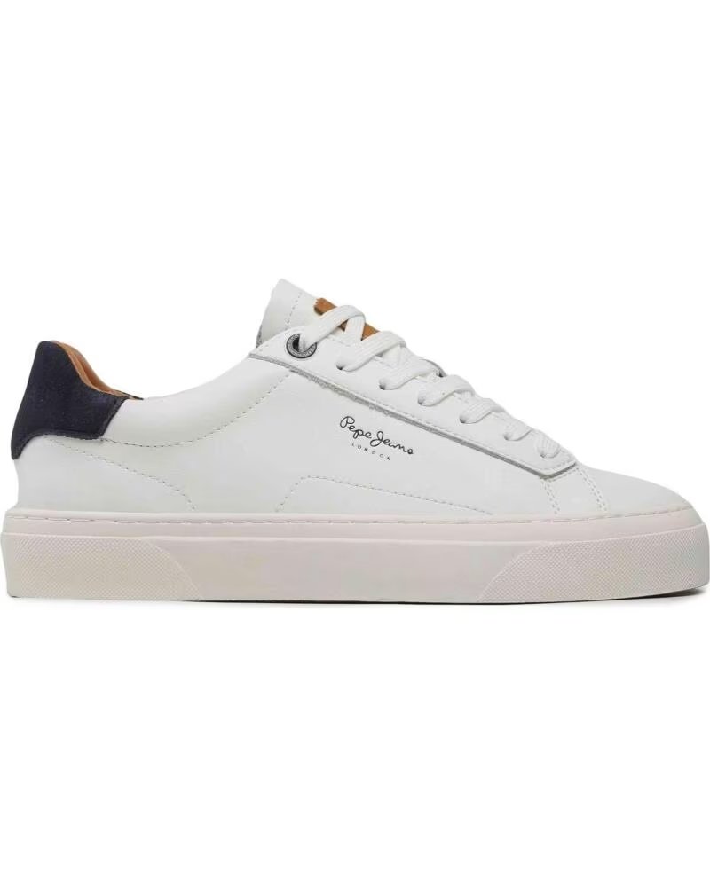 SNEAKERS PEPE JEANS PMS300002 DA UOMO IN BIANCO E MARRONE 878BROWN