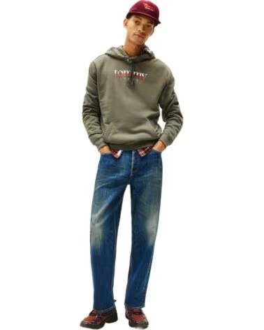TOMMY HILFIGER Sudadera Con Capucha Dm0Dm22113Mrh en verde para hombre GREEN