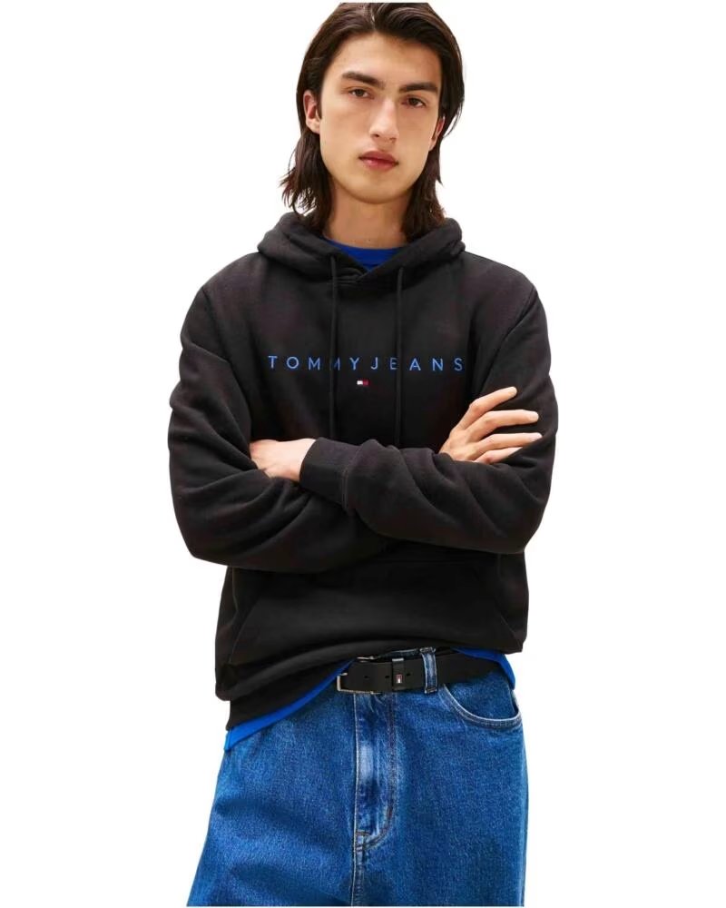 TOMMY HILFIGER SWEAT À CAPUCHE DM0DM20746 POUR HOMME BLACK