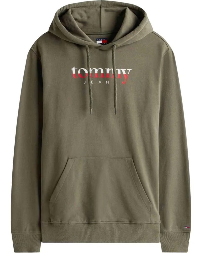 TOMMY HILFIGER Sudadera Con Capucha Dm0Dm22113Mrh en verde para hombre GREEN