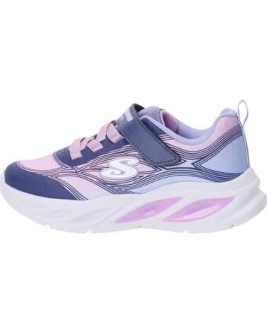 SKECHERS SNEAKER 303712N-NVMT UNISEX KINDER NAVY SPARKLE MESH-MULTI TRIM