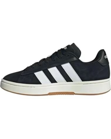 ADIDAS TENIS JR0543 HOMEM PRETO BRANCO NEGRO-BLANCO