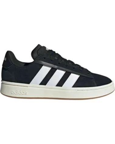 ADIDAS TENIS JR0543 HOMEM PRETO BRANCO NEGRO-BLANCO