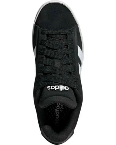 ADIDAS TENIS JR0543 HOMEM PRETO BRANCO NEGRO-BLANCO
