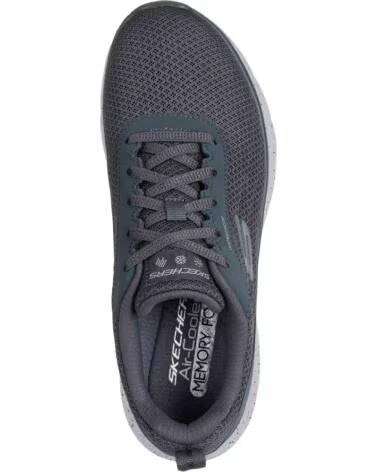 SKECHERS TÉNIS 150213-CHAR CHARCOL MESH-TRIM WATERPROOF CHARCOAL
