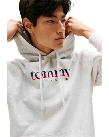 SWEAT À CAPUCHE TOMMY JEANS DM0DM22113P09 GRIS HOMME GREY