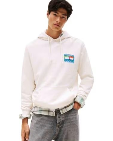 TOMMY HILFIGER SWEAT À CAPUCHE DM0DM22077YBH WHITE