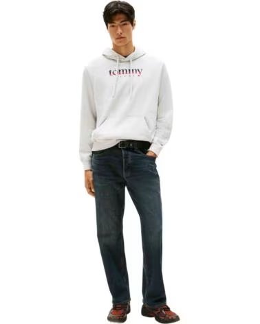 SWEAT À CAPUCHE TOMMY JEANS DM0DM22113P09 GRIS HOMME GREY