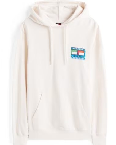 TOMMY HILFIGER KAPUZENPULLOVER DM0DM22077YBH WHITE