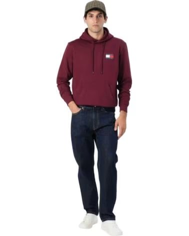 TOMMY HILFIGER KAPUZENPULLOVER DM0DM20738XIU HERREN ROT RED