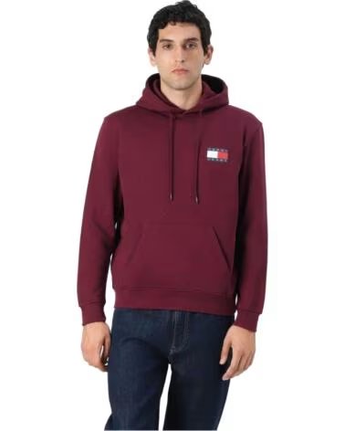 TOMMY HILFIGER SWEAT À CAPUCHE DM0DM20738XIU HOMME ROUGE RED