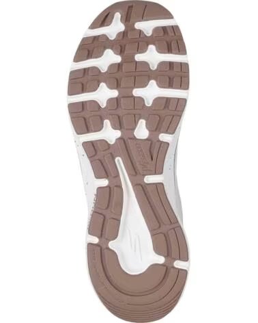 SKECHERS TÉNIS 128625-OFWT MULHER BRANCO OFF WHITE TEXTILE-TEAL TRIM
