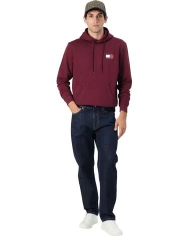 TOMMY HILFIGER KAPUZENPULLOVER DM0DM20738XIU HERREN ROT RED