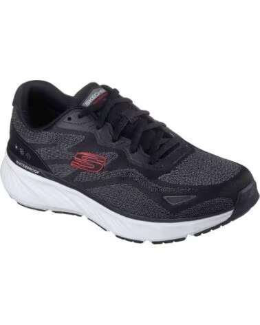 SKECHERS SNEAKER 232842-BKRD FÜR HERREN SCHWARZ MESH-ROT PU BLACK MESH-RED