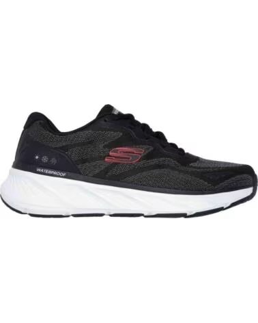 SKECHERS SNEAKER 232842-BKRD FÜR HERREN SCHWARZ MESH-ROT PU BLACK MESH-RED