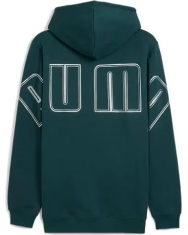 PUMA SWEAT À CAPUCHE 634454-75 GREEN TERRAIN