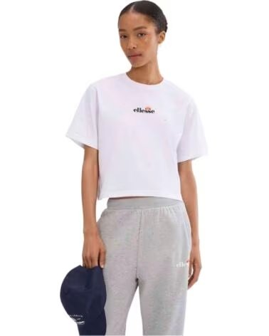 ELLESSE T-SHIRT SILINTO 2 CROP TOP FEMME BLANC WHITE