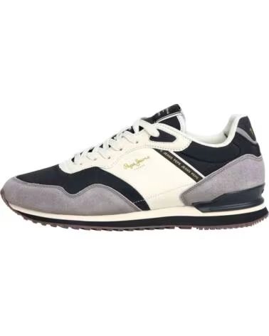 PEPE JEANS Zapatillas Pms400014-Black en gris para hombre NEGRO-GRIS-BLANCO