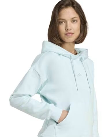 ADIDAS SWEATSHIRT COM CAPUZ JV7312 PARA MULHER AZUL HALMIN-WHITE