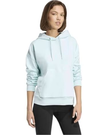 ADIDAS SWEATSHIRT COM CAPUZ JV7312 PARA MULHER AZUL HALMIN-WHITE