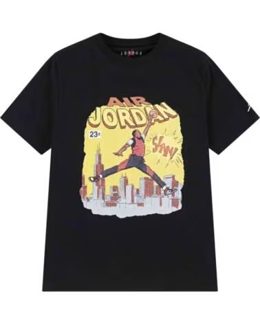 JORDAN Camiseta De Manga Corta 19922 en negro para unisex