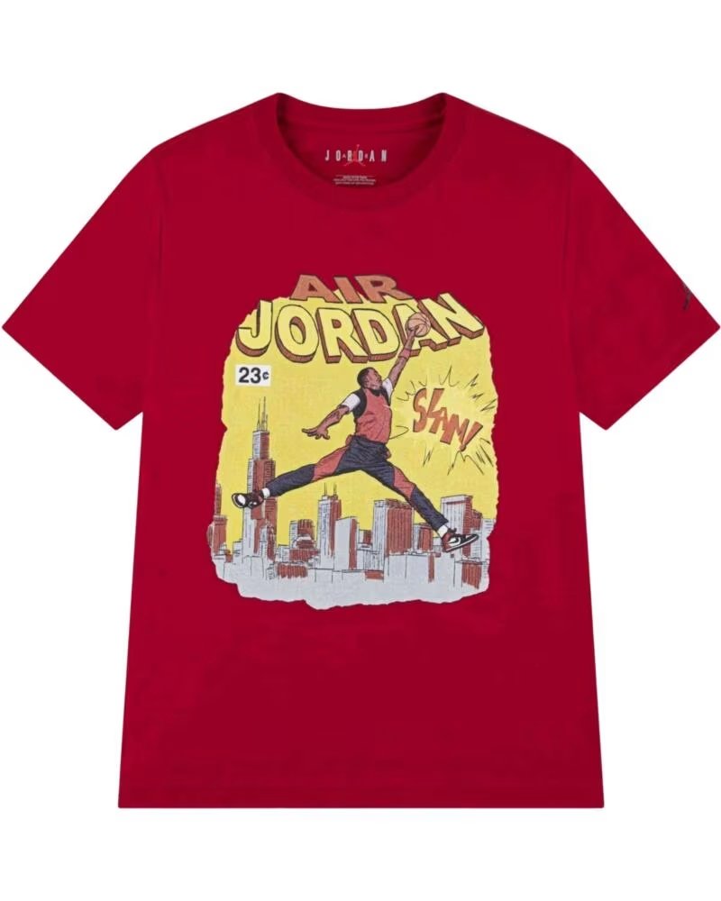 JORDAN Camiseta De Manga Corta 19923 en rojo para unisex