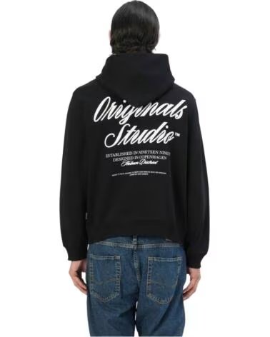 JACK AND JONES SWEAT À CAPUCHE 12283054-NEG BLACK