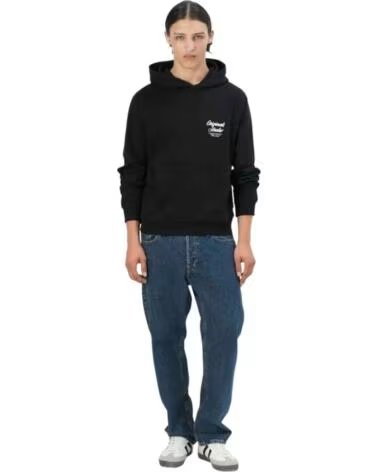 JACK AND JONES SWEAT À CAPUCHE 12283054-NEG BLACK