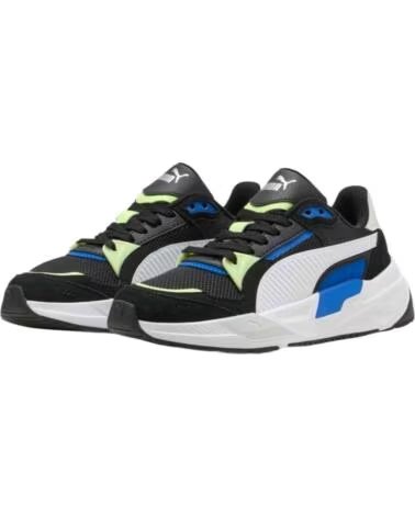 PUMA SCARPE 401490-08 UNISEX BAMBINI NERO BIANCO BLACK-PUMA WHITE-FIZZY LIGHT