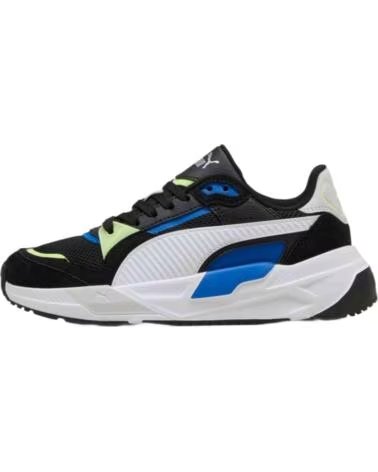 PUMA SCARPE 401490-08 UNISEX BAMBINI NERO BIANCO BLACK-PUMA WHITE-FIZZY LIGHT