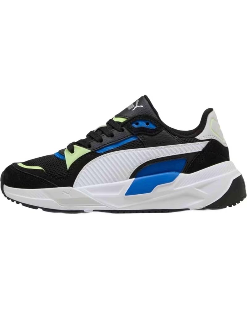 PUMA SCARPE 401490-08 UNISEX BAMBINI NERO BIANCO BLACK-PUMA WHITE-FIZZY LIGHT