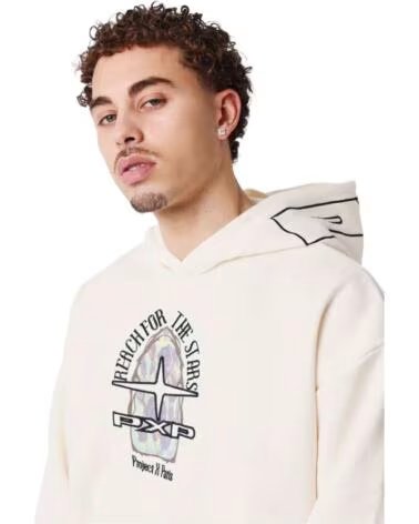 PROJECT X PARIS KAPUZENPULLOVER 2522174-CC UNISEX CRAIE