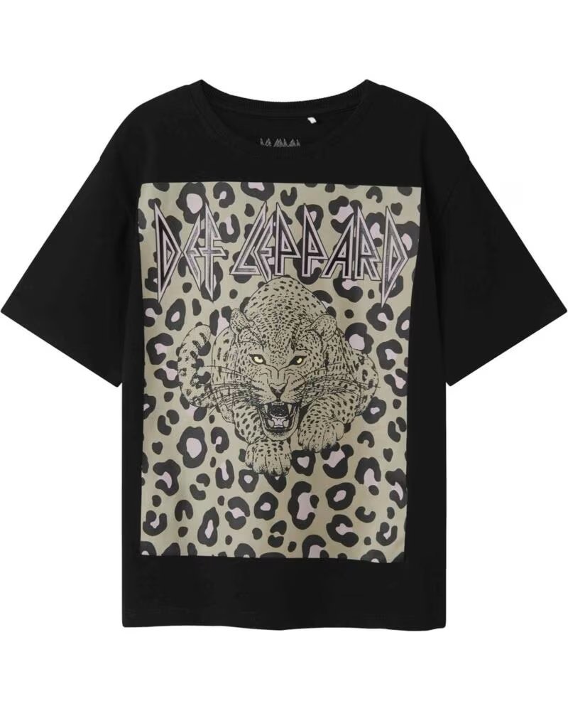 NAME IT T-SHIRT DE MANGA CURTA 13247166-BLACK PARA MENINAS NEGRO