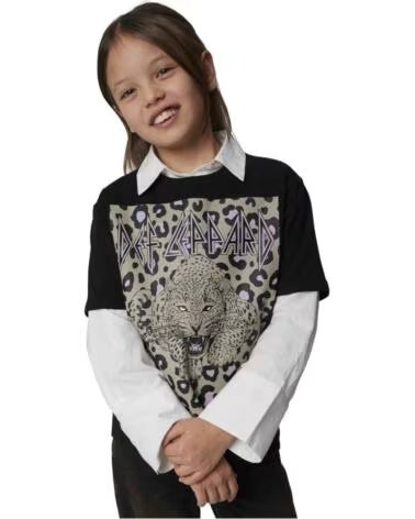 NAME IT T-SHIRT DE MANGA CURTA 13247166-BLACK PARA MENINAS NEGRO