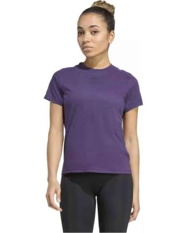 ADIDAS Camiseta De Manga Corta Jy4573 en morado para mujer AURPLU-BLACK