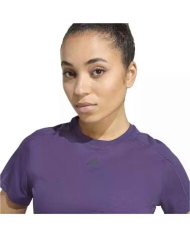 ADIDAS Camiseta De Manga Corta Jy4573 en morado para mujer AURPLU-BLACK
