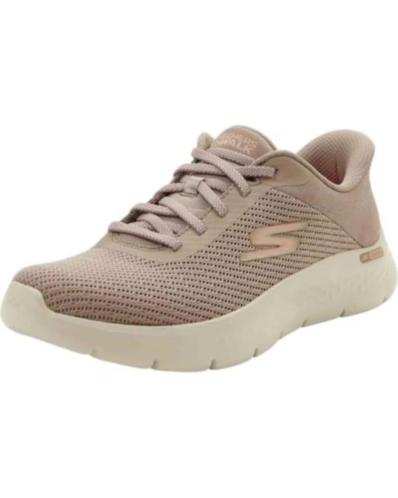 SKECHERS Zapatillas 125516-Tpe en beige para mujer TAUPE TEXTILE-TRIM