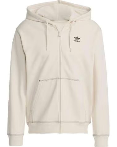 ADIDAS KAPUZENPULLOVER ESSENTIALS FZHD JW0968 HERREN BEIG