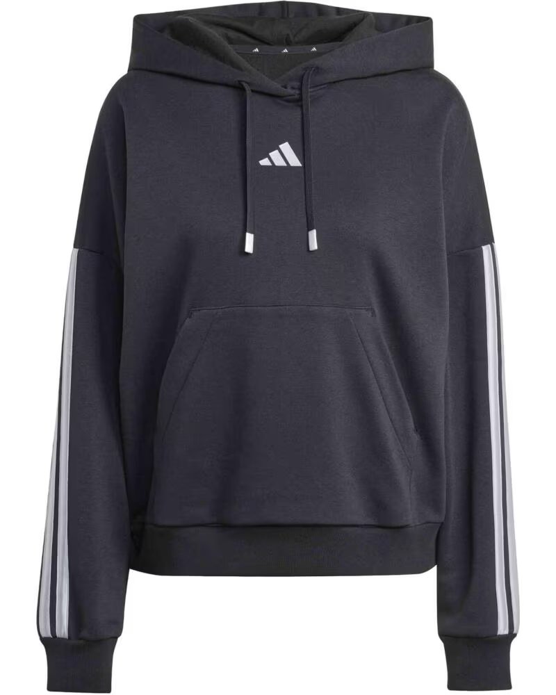 ADIDAS SWEATSHIRT COM CAPUZ KC4765 PARA MULHER PRETO-SILVMT BLACK-SILVMT
