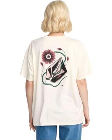 VOLCOM MAGLIETTA MANICA CORTA B3532504-BNE BEIGE DONNA BONE