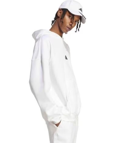 ADIDAS SWEAT À CAPUCHE JD4952 POUR HOMME BLANC BLANCO