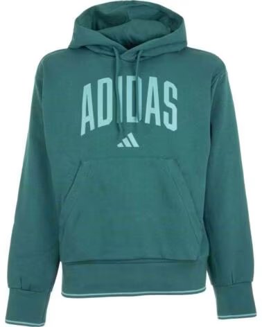 ADIDAS SWEAT-SHIRT À CAPUCHE KC3873 VERT POUR HOMME CGREEN-POWTEA