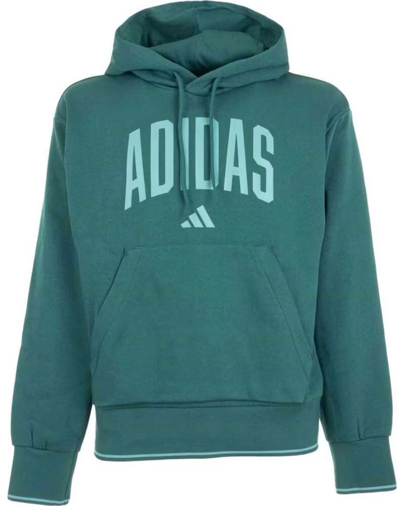 ADIDAS SWEAT-SHIRT À CAPUCHE KC3873 VERT POUR HOMME CGREEN-POWTEA