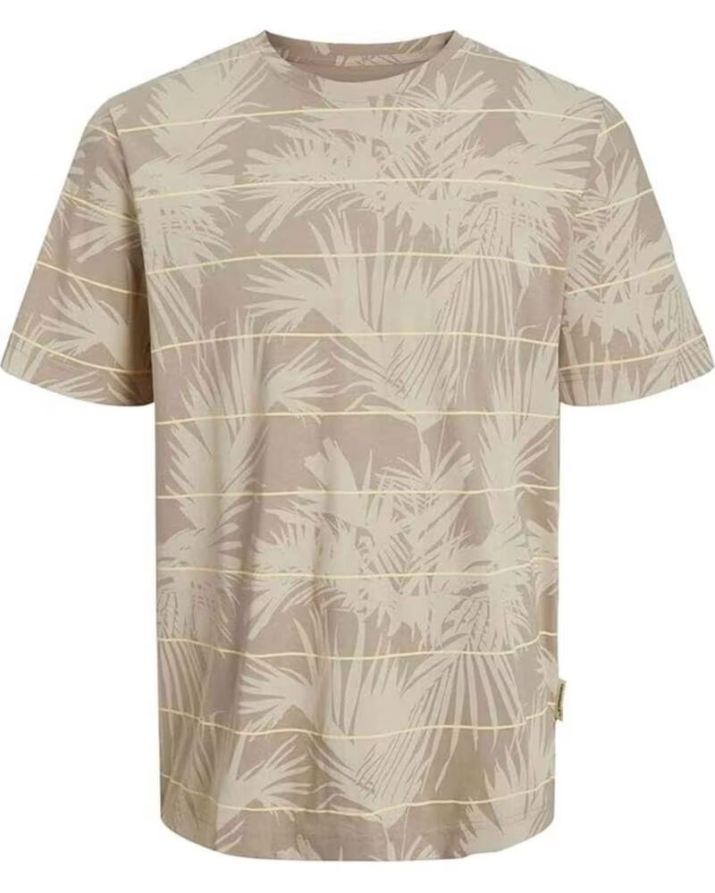 JACK AND JONES JORPALMA BEDRUCKTES KURZARM HERREN T-SHIRT BRIGHT WHITE