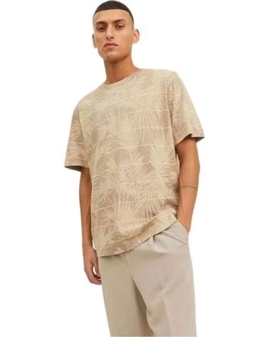 JACK AND JONES JORPALMA BEDRUCKTES KURZARM HERREN T-SHIRT BRIGHT WHITE