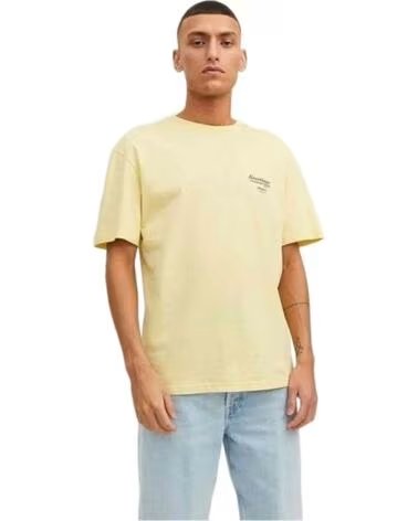 JACK & JONES KURZARM-T-SHIRT JORGREETINGS TEE SS CREW NECK GELB HERREN YELLOW
