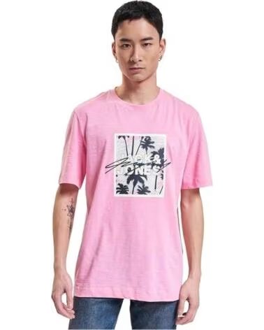 JACK AND JONES KURZARMSHIRT JORTULUM BRANDING TEE SS CREW ROSA HERREN PINK
