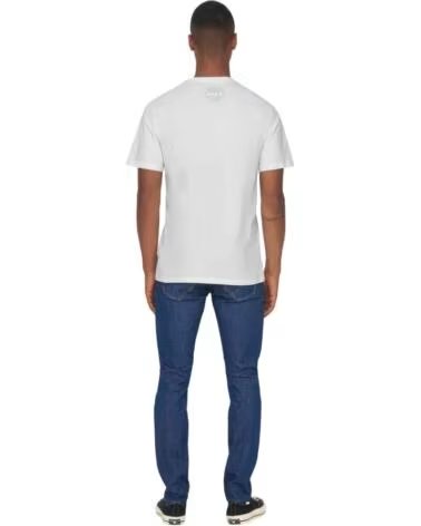ONLY SONS KURZARM-T-SHIRT 22026420 CLOUD DANCER FÜR HERREN